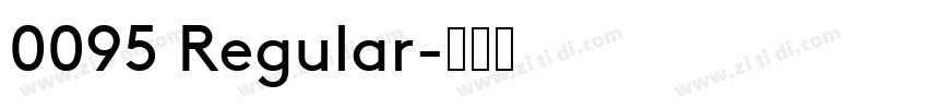 0095 Regular字体转换